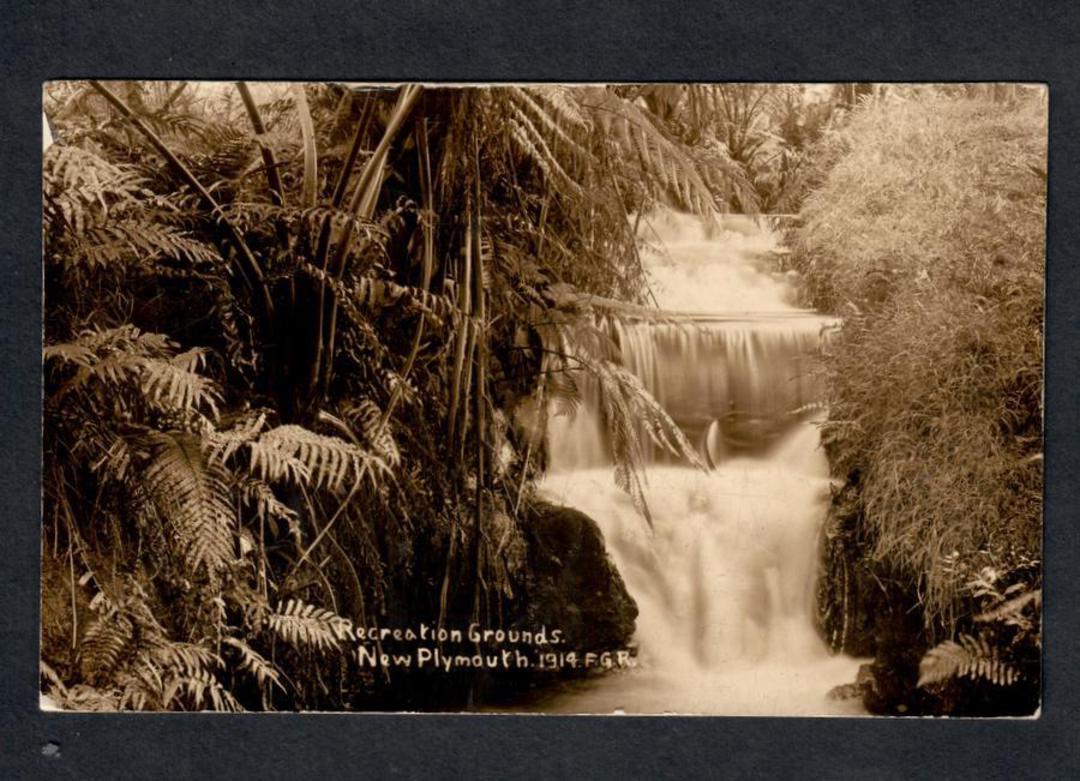 Real Photograph by Radcliffe of Recreation Grounds New Plymouth. - 47074 - Postcard image 0
