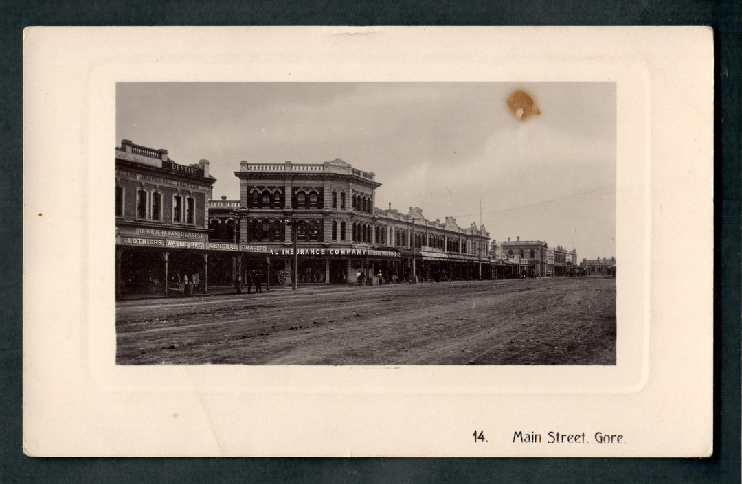 Real Photograph of Main Street Gore. Stain. - 49355 - Postcard image 0
