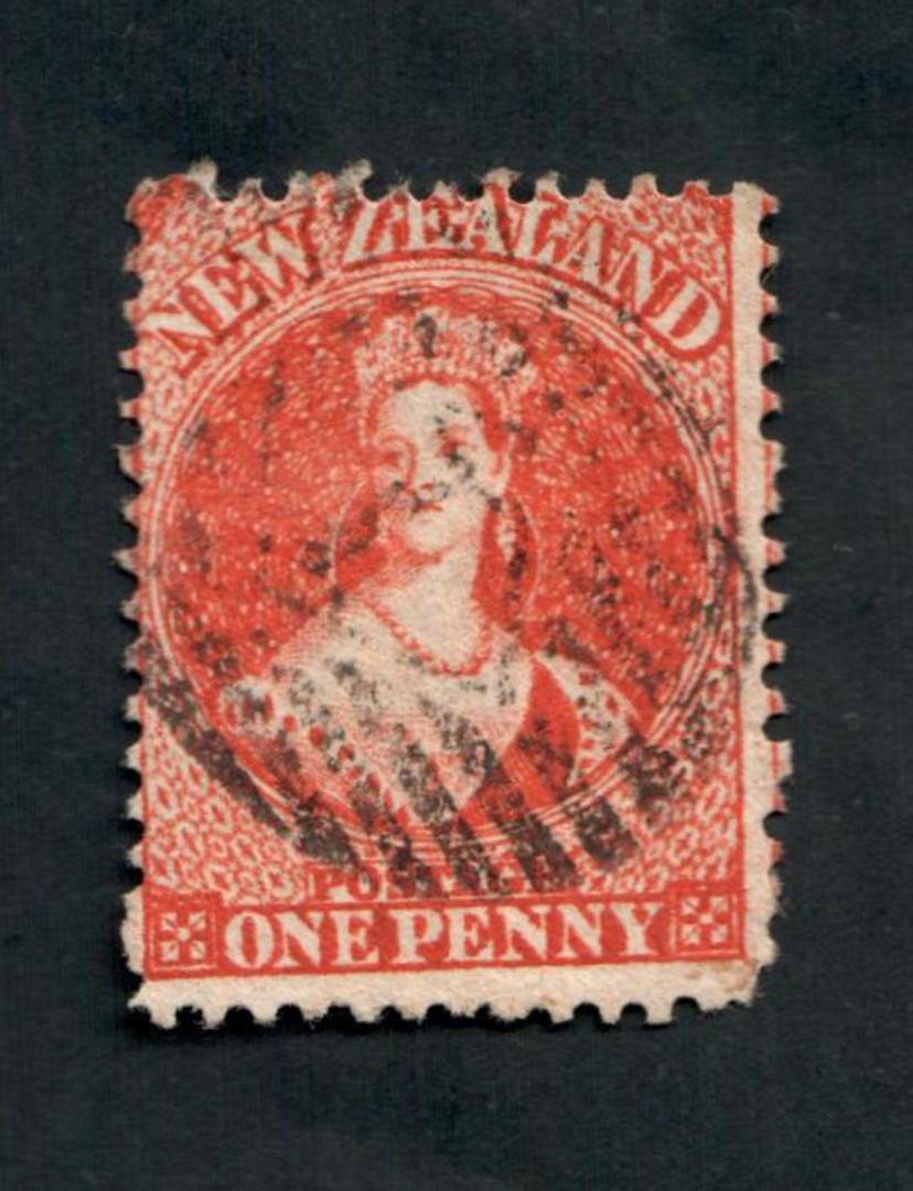 NEW ZEALAND 1862 Full Face Queen 2d Carmine-Vermilion. Light postmark impinges on the face. - 39520 - Used image 0