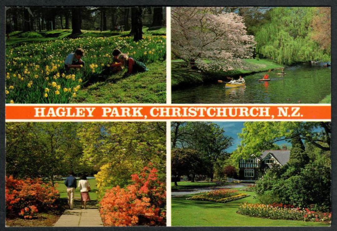 HAGLEY PARK Christchurch. Modern Coloured Postcard. Montage. - 448305 - Postcard image 0