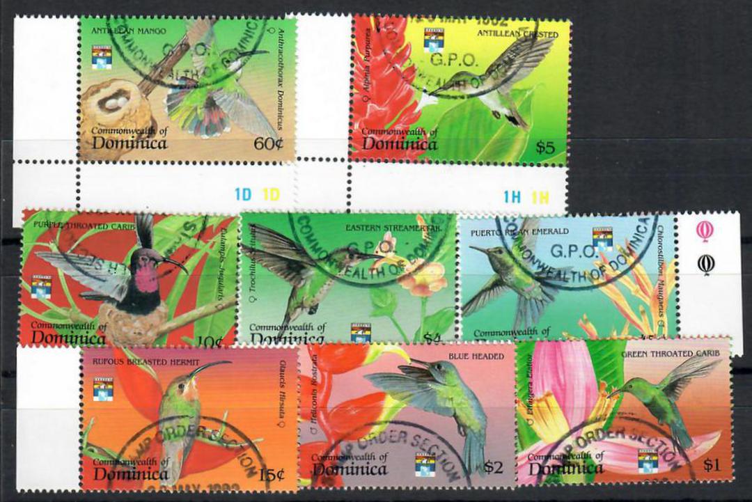 DOMINICA 1992 Hummingbirds. Set of 8. - 23002 - Used image 0