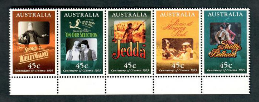 AUSTRALIA 1995 Centenary of the Cinema. Strip of 5. - 50204 - UHM image 0