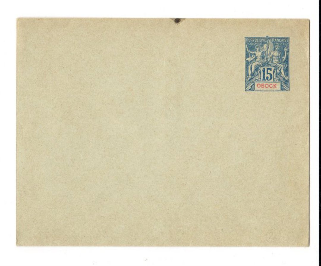 OBOCK 1892 Postal Stationery 15c Blue. Unused. - 38156 - PostalHist image 0