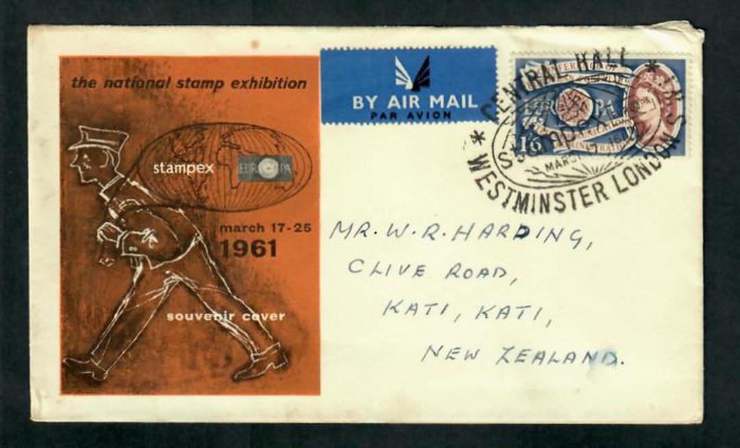 GREAT BRITAIN 1961 Stampex International Stamp Exhibition. Special Postmark on cover. - 31719 - PostalHist image 0