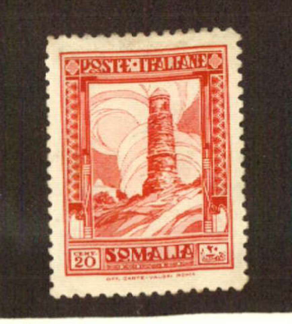 ITALIAN SOMALILAND 1932 Definitive 20c Carmine. Perf 12 all round. - 71115 - Mint image 0