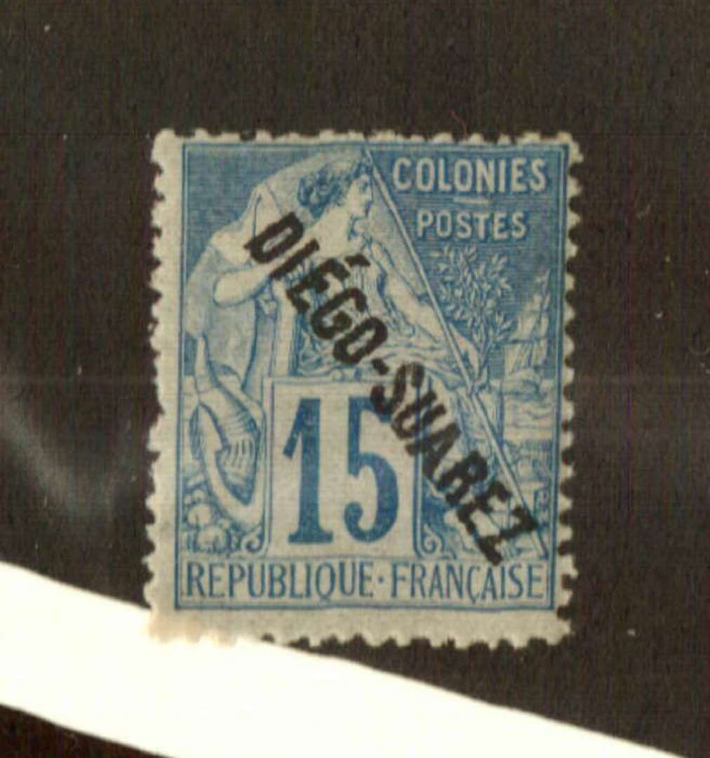 DIEGO-SUAREZ 1892 Definitive Overprinted Blue on pale blue. Not perfect. - 74551 - LHM image 0
