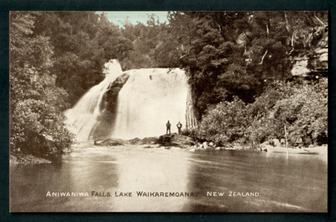 Real Photograph of Aniwaniwa Falls Waikaremoana. - 48202 - Postcard image 0