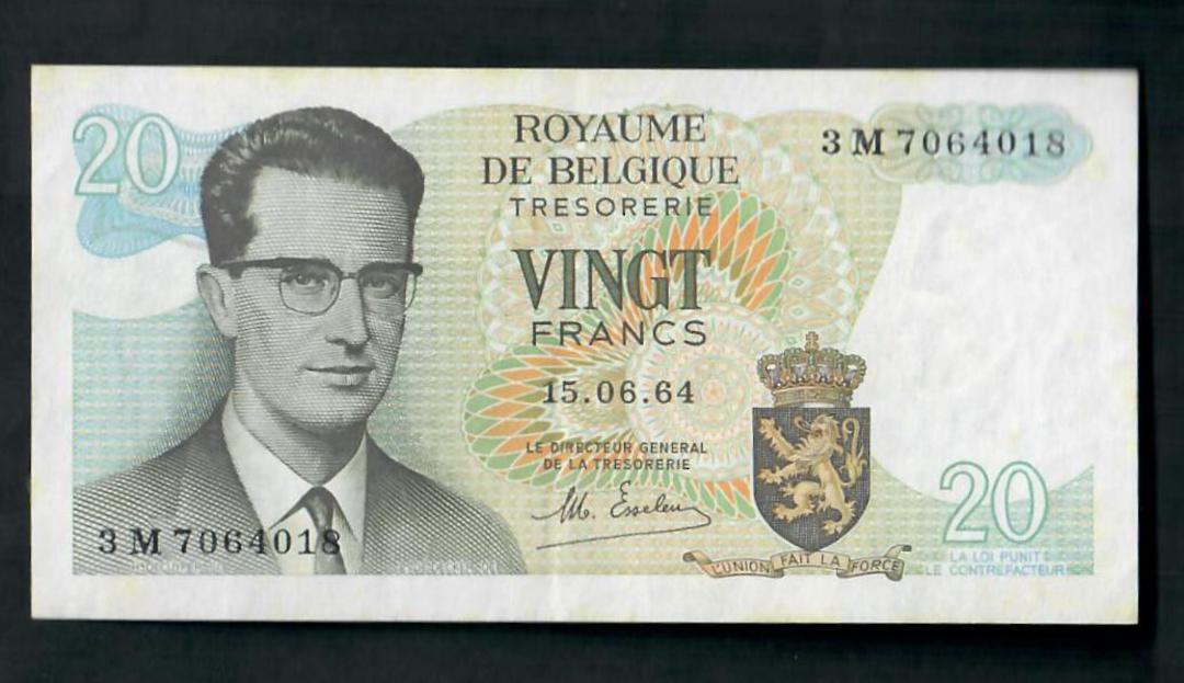 BELGIUM 1964 Banknote 20 francs. - 20624 - image 0