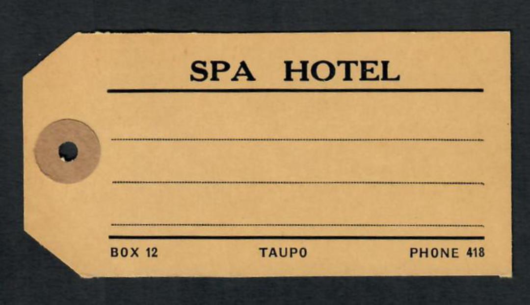 NEW ZEALAND Luggage Label from Spa Hotel Taupo in pristine condition. Unused. - 31454 - image 0