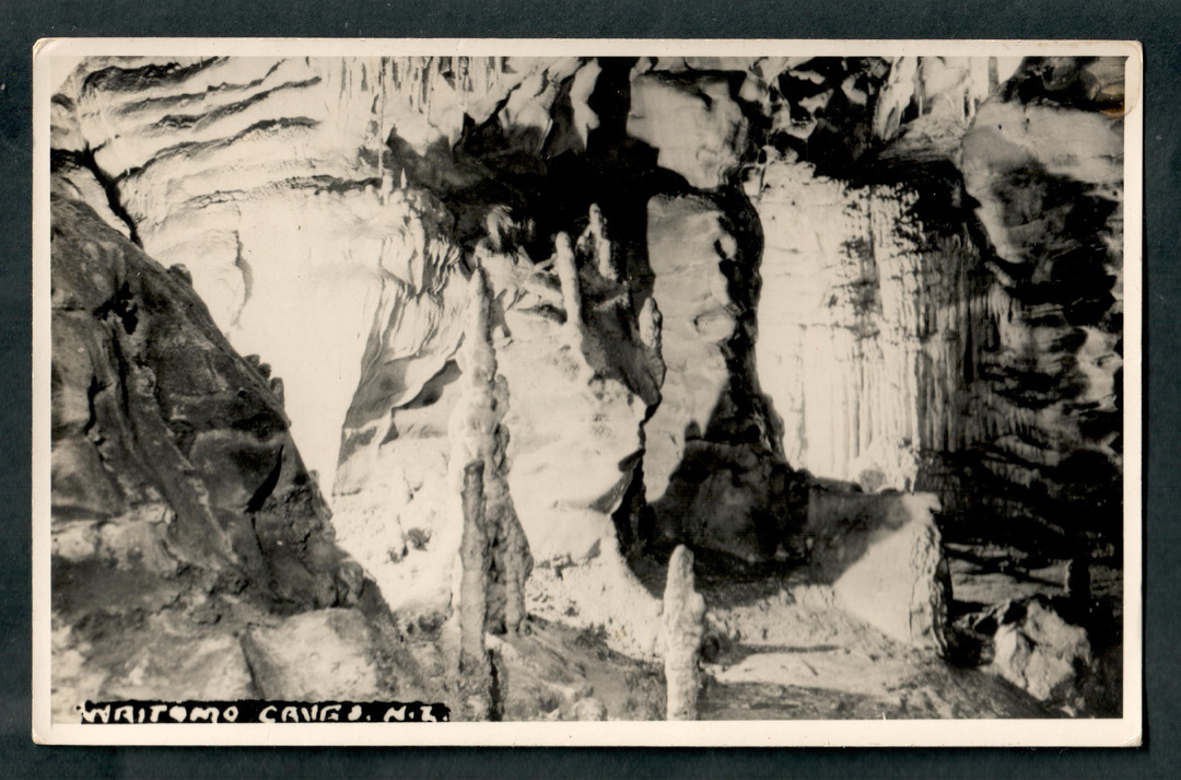 Real Photograph by N S Seaward of Waitomo Caves. - 46458 - Postcard image 0