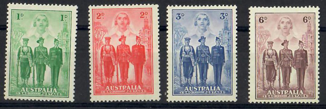 AUSTRALIA 1940 Imperial Forces. Set of 4. Very lightly hinged. - 25812 - LHM image 0