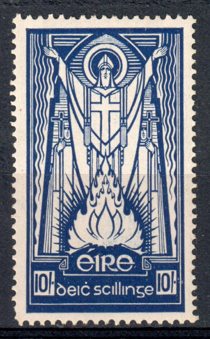 IRELAND 1937 Definitive 10/- Deep Blue. First Watermark. - 76884 - Mint image 0