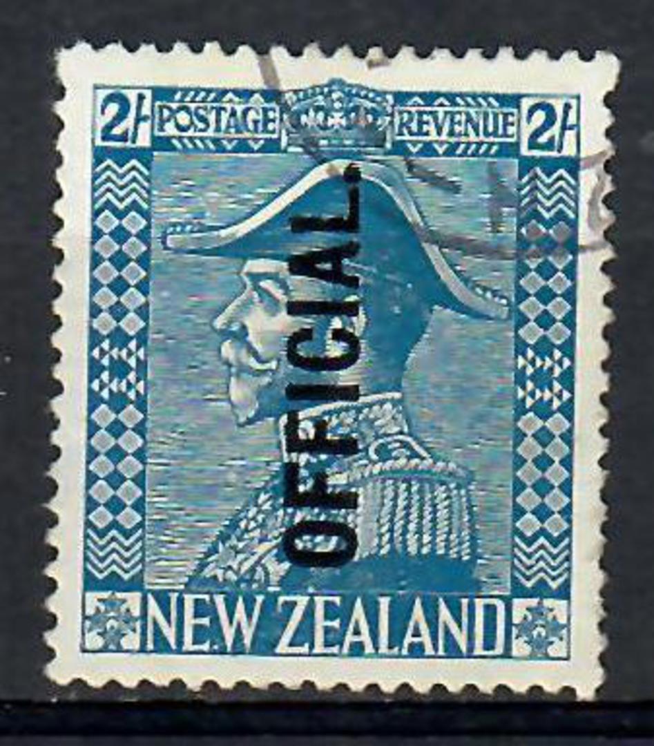 NEW ZEALAND 1926 Admiral Official 2/- Blue. Superb copy. - 74156 - FU image 0