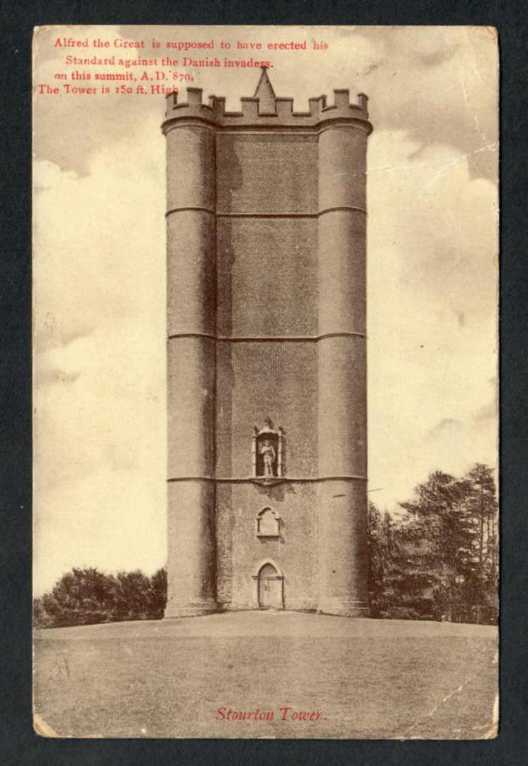 Postcard of Stourton Tower erected by Alfred the Great. - 40169 - Postcard image 0