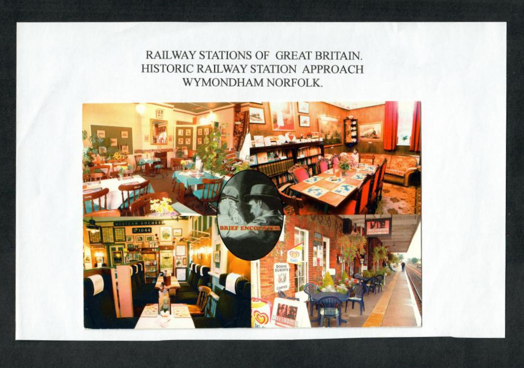 Modern Coloured Postcard of Wymondham Station Norfolk. - 19805 - Postcard image 0