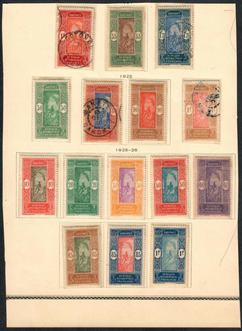 DAHOMEY 1925 Definitives.21 values in the set of 23. - 55221 - Mixed image 0
