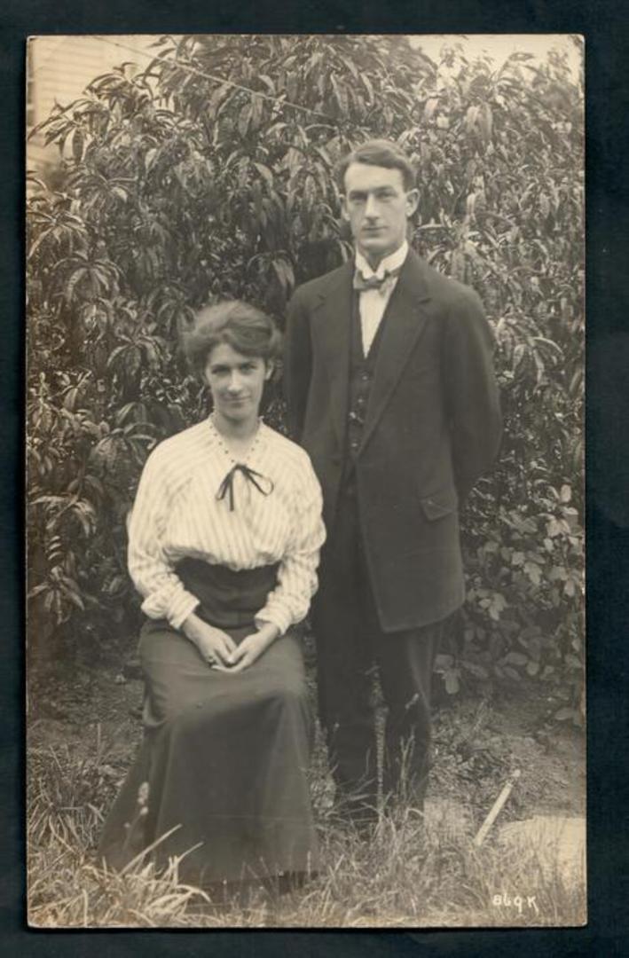 Real Photograph by the Price Photo Coy Herne Bay Auckland of of a married couple. - 45331 - Postcard image 0