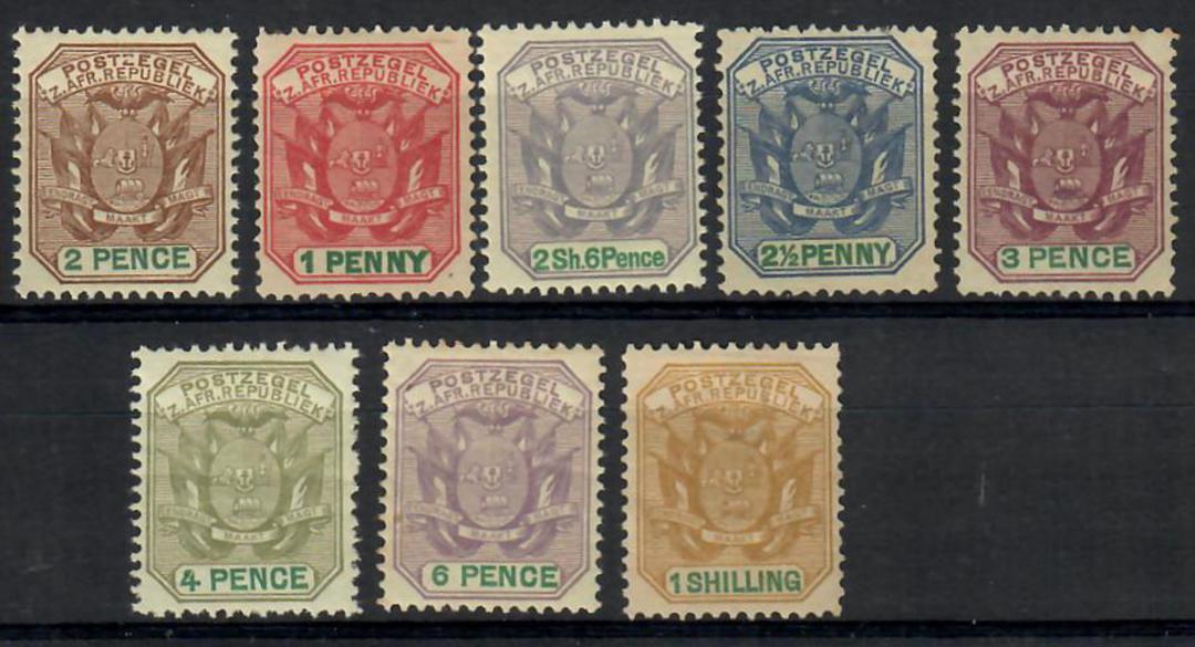 TRANSVAAL 1896 Definitives. Set of 8. Missing the ½d. - 22430 - Mint image 0