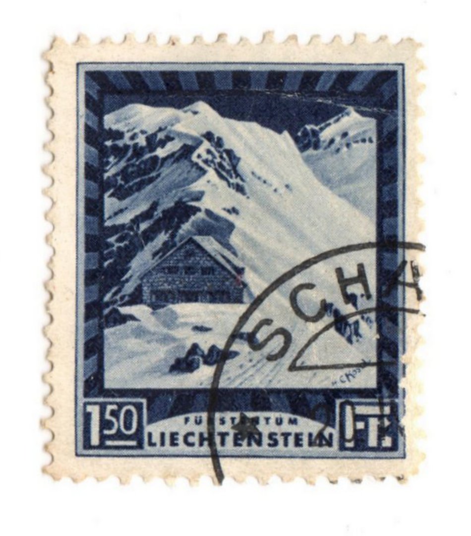 LIECHENSTEIN 1930 Definitive 1 fr 50 c Deep Violet-Blue. Perf 11.5. - 73778 - VFU image 0