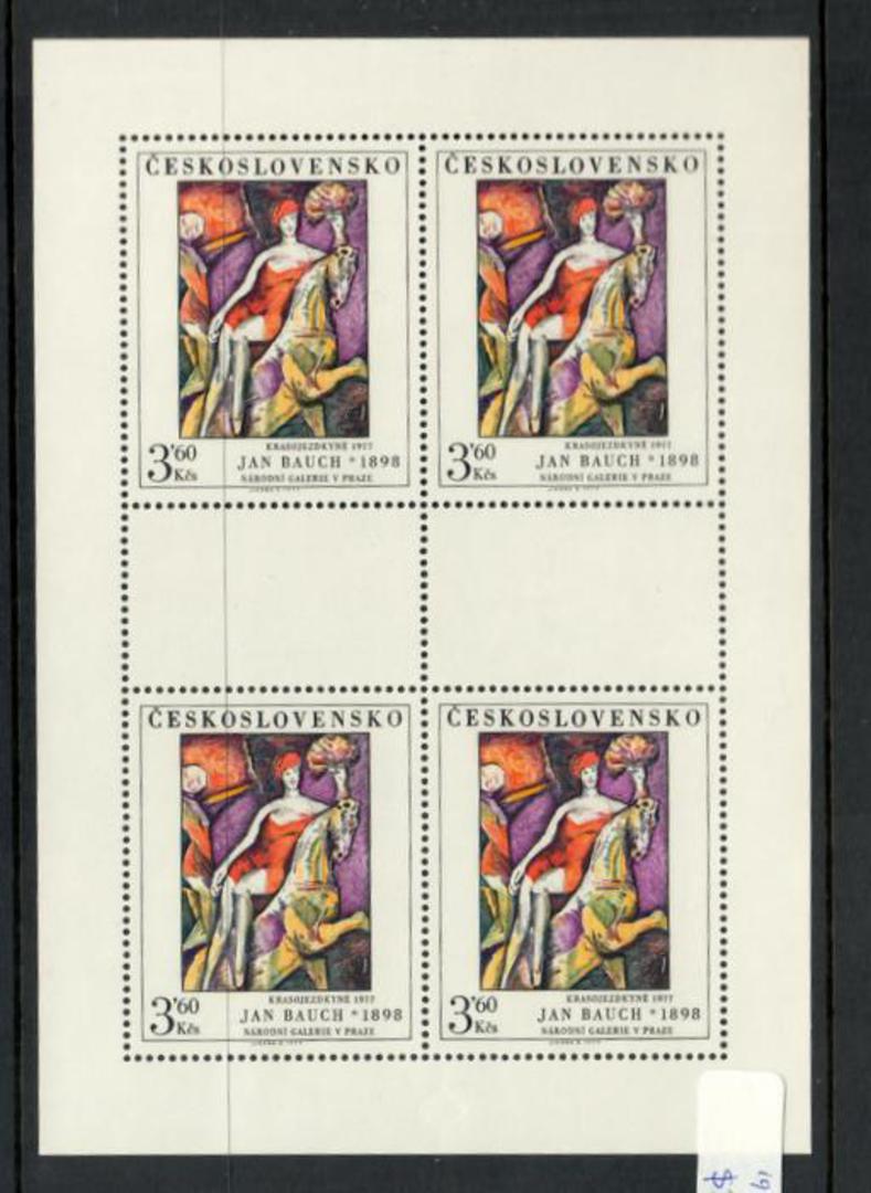 CZECHOSLOVAKIA 1979 Art. Thirteenth series. Sheetlet of 4. - 52527 - UHM image 0