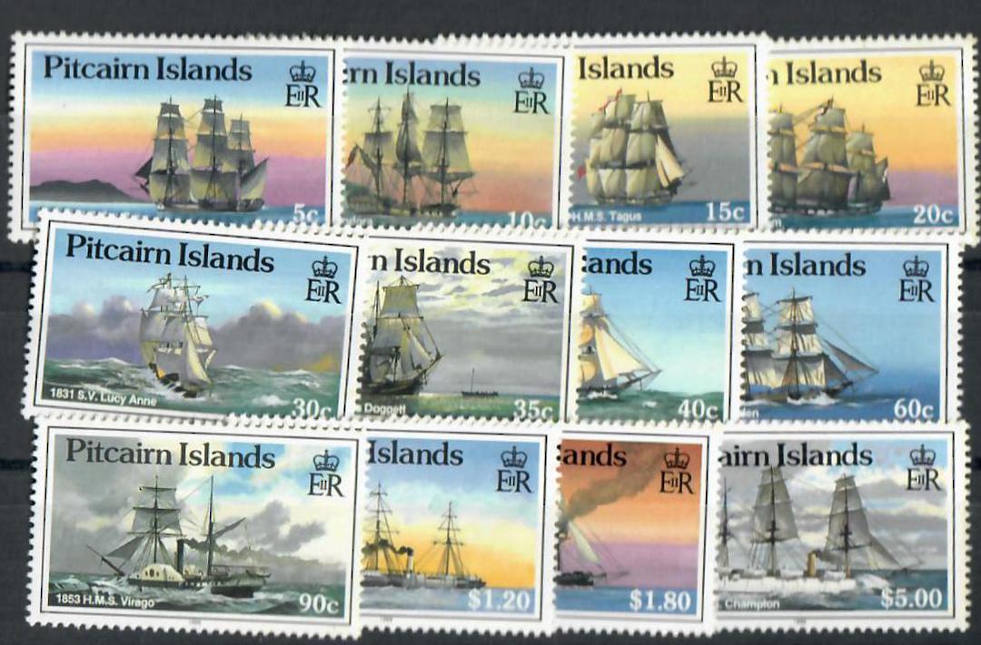 PITCAIRN ISLANDS 1988 Ships. Set of 12. - 20618 - UHM image 0