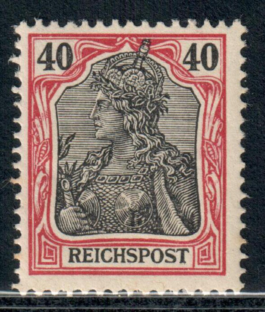 GERMANY 1899 Definitive 40pf Black and Carmine. - 9349 - Mint image 0