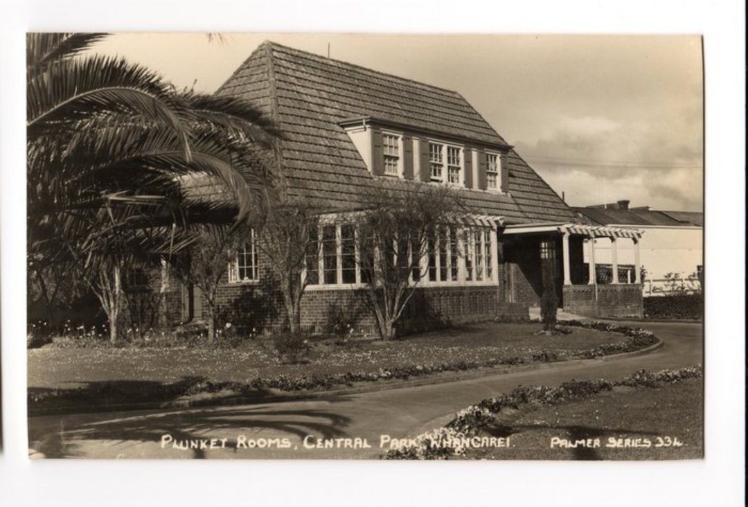 Real Photograph by T G Palmer & Son of Plunkett Rooms Central Park Whangarei. - 44890 - image 0