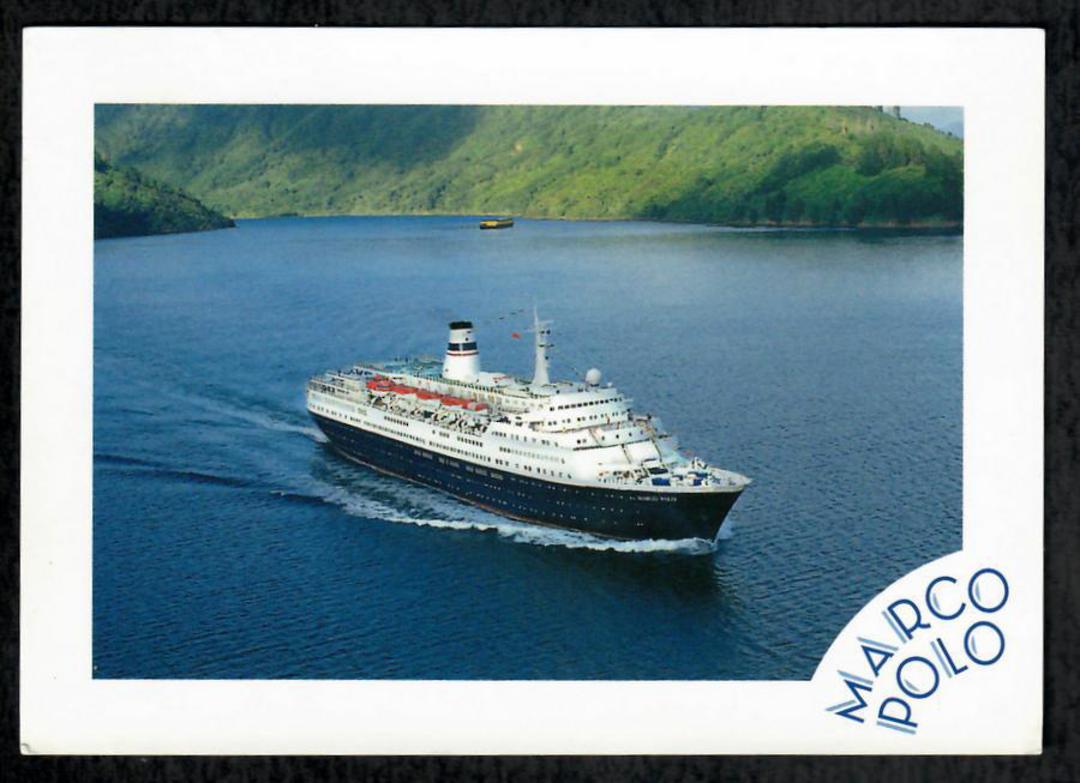 Modern Coloured Postcard of MV Marco Polo. - 444857 - Postcard image 0