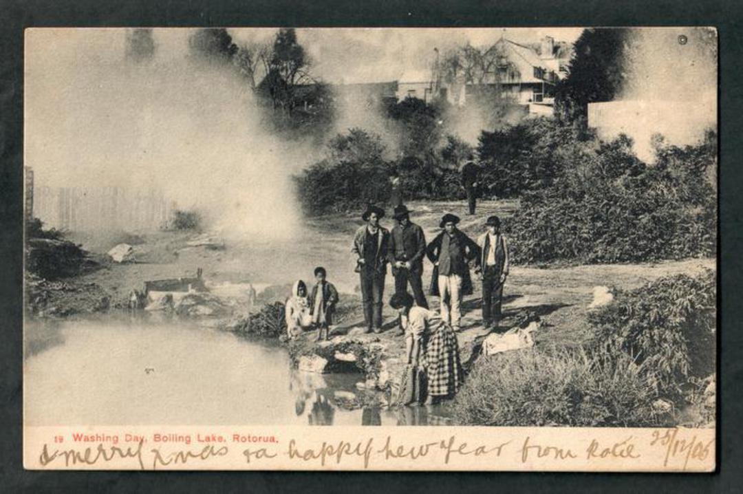 Postcard of Washing Day Boiling Lake Rotorua. - 49566 - Postcard image 0