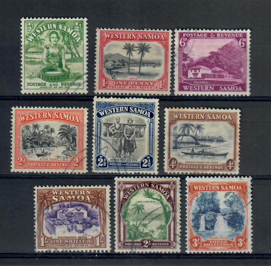 SAMOA 1935 Definitives. Set of 9. - 20628 - Used image 0