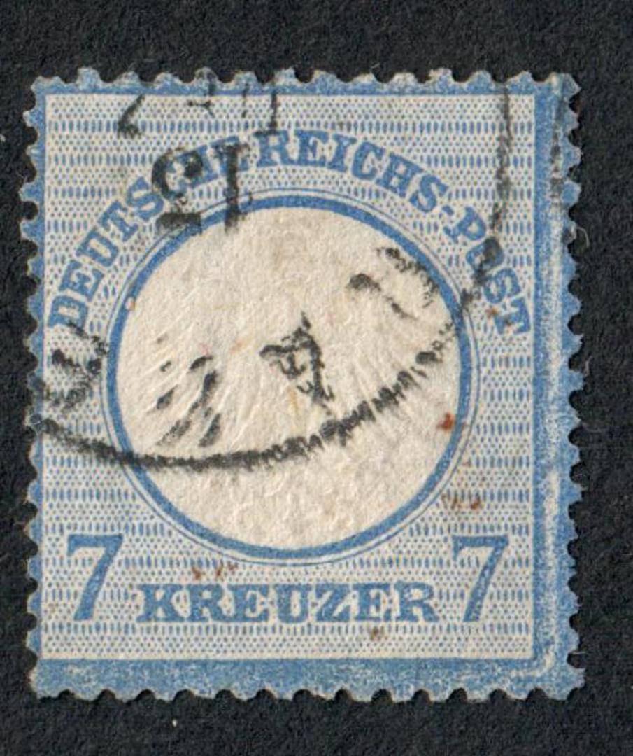 GERMANY 1872 Definitive 7k Blue. Small Shield. - 72083 - VFU image 0