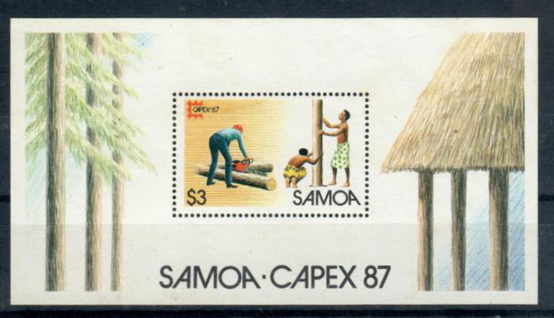 SAMOA 1987 Capex '87 International Stamp Exhibition, Toronto. Miniature sheet. - 21431 - UHM image 0