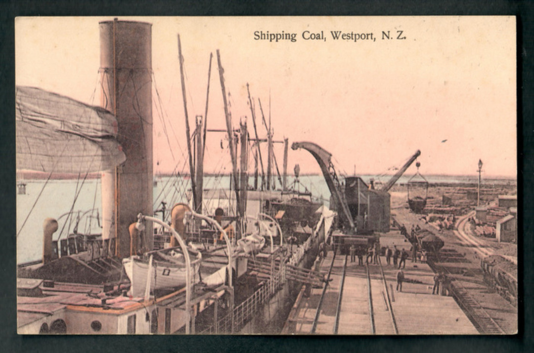 Postcard. Shipping Coal Westport. - 48837 - Postcard image 0