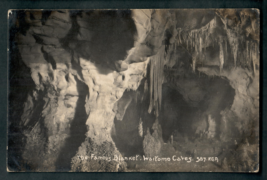 Real Photograph by Radcliffe of The Famous Blankett Waitomo Caves. - 46413 - Postcard image 0