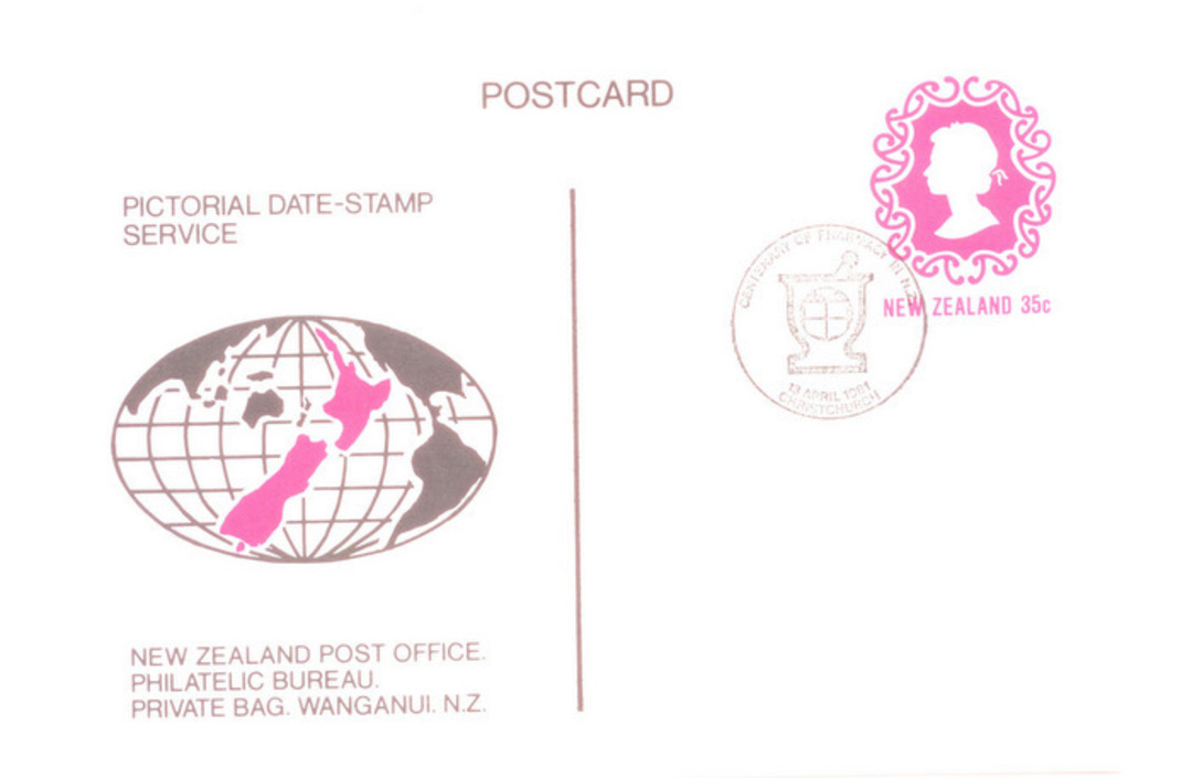 NEW ZEALAND 1981 Centenary of Pharmacy in New Zealand. Special Postmark. - 31485 - Postmark image 0