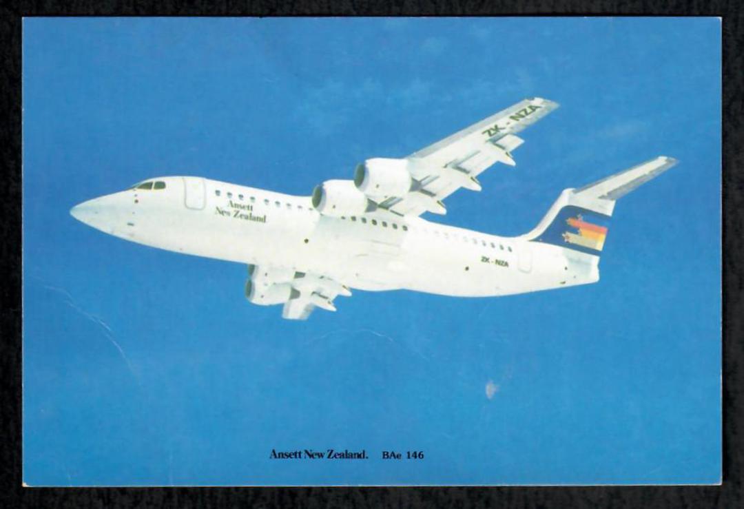 Modern Coloured Postcard of Ansett New Zealand Bae 146. - 444880 - Postcard image 0