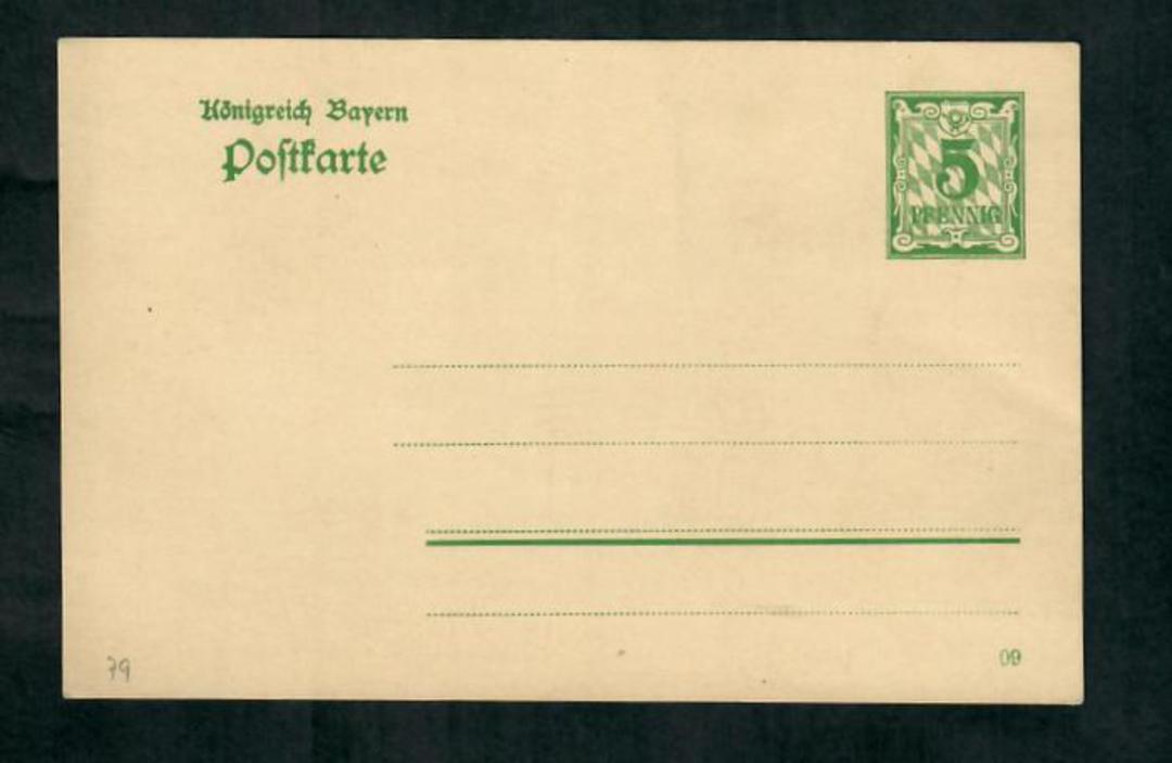 BAVARIA 1906 Postcard 5pf Green in mint condition. From the collection of H Pies-Lintz. - 31309 - FDC image 0