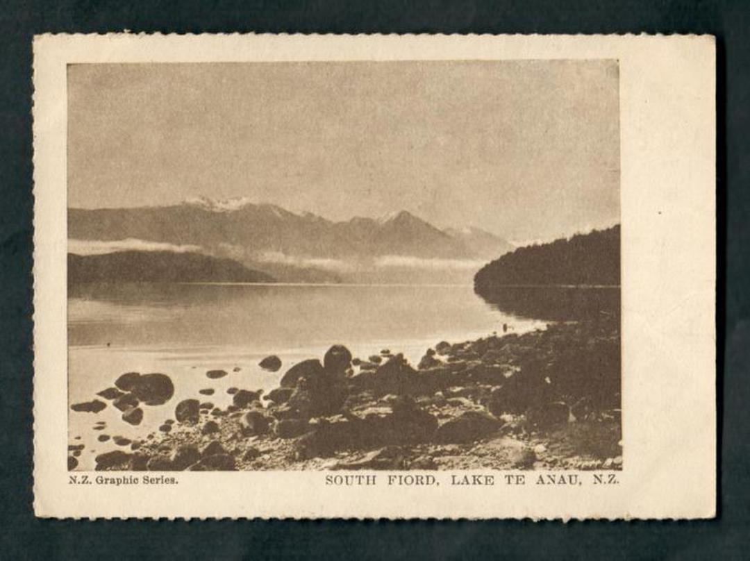 Early Undivided Postcard of South Fjord Lake Te Anau. - 49074 - Postcard image 0
