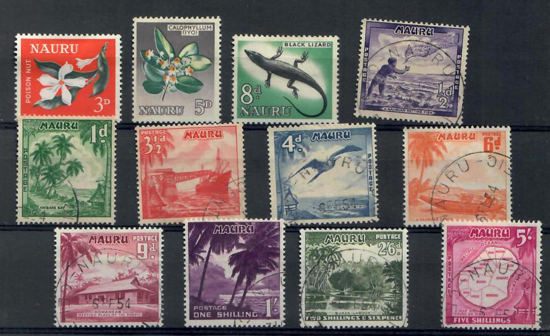 NAURU 1954 Definitives. Set of 9. - 20568 - FU image 0