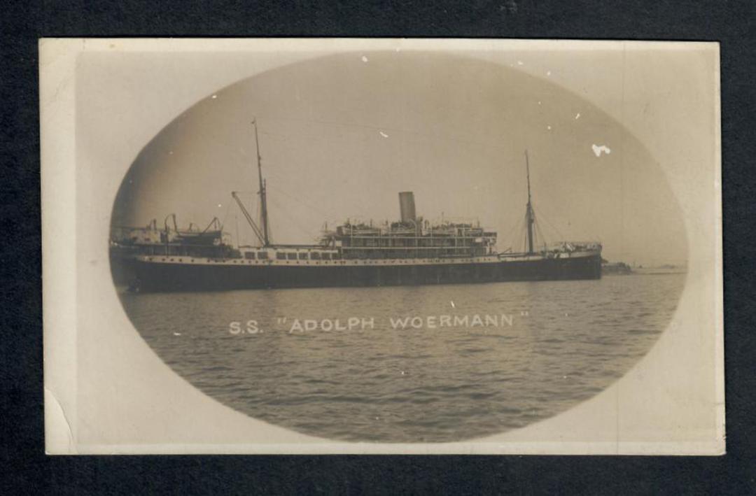 Real Photograph of S S Adolph Woermann. - 40253 - Postcard image 0