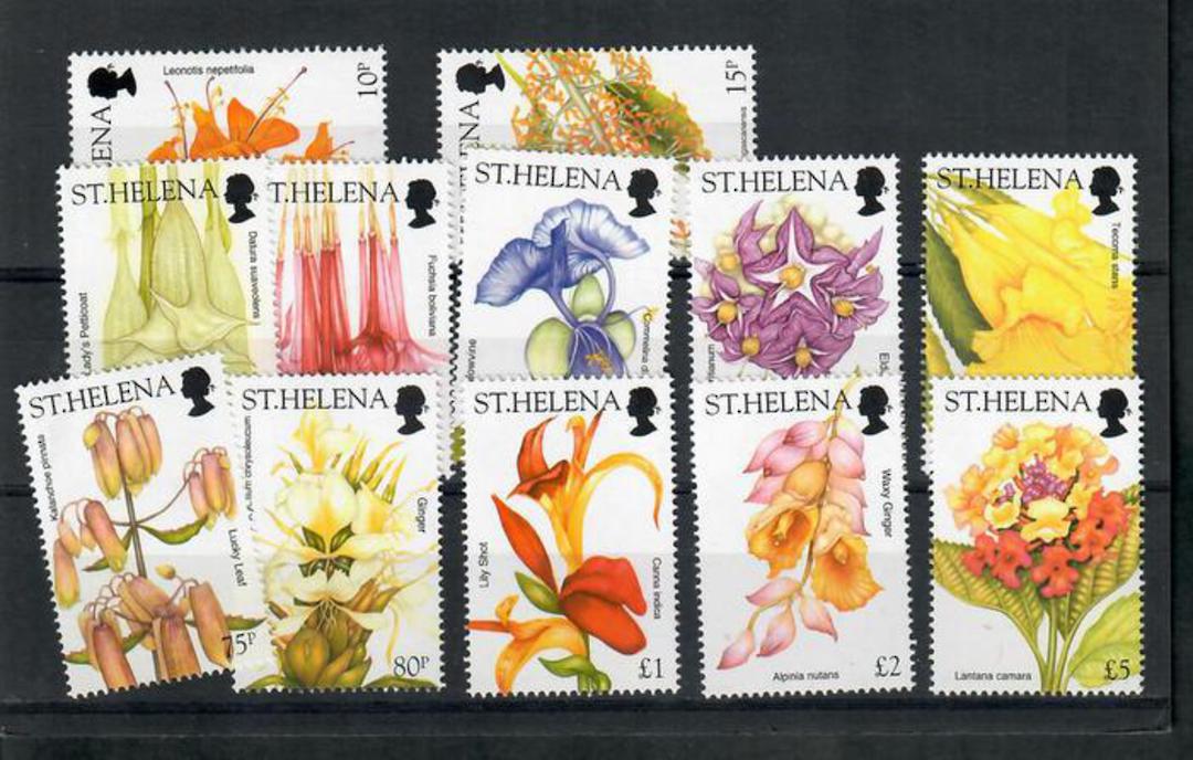 ST HELENA 2003 Wild Flowers. Set of 12. - 21579 - UHM image 0
