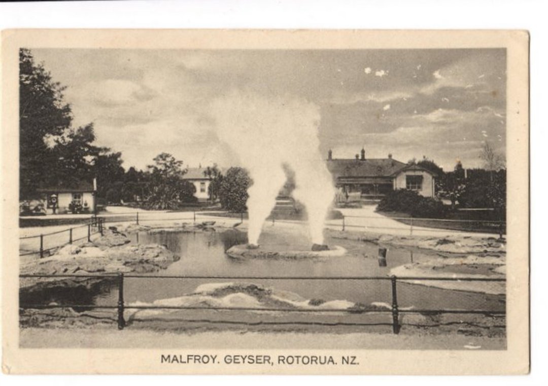Postcard of Malfroy Geyser Rotorua. - 246075 - Postcard image 0