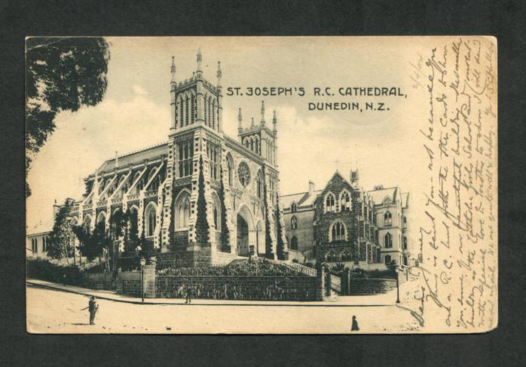 Early Undivided Postcard of St Joseph'd Cathedral Dunedin. - 49234 - Postcard image 0
