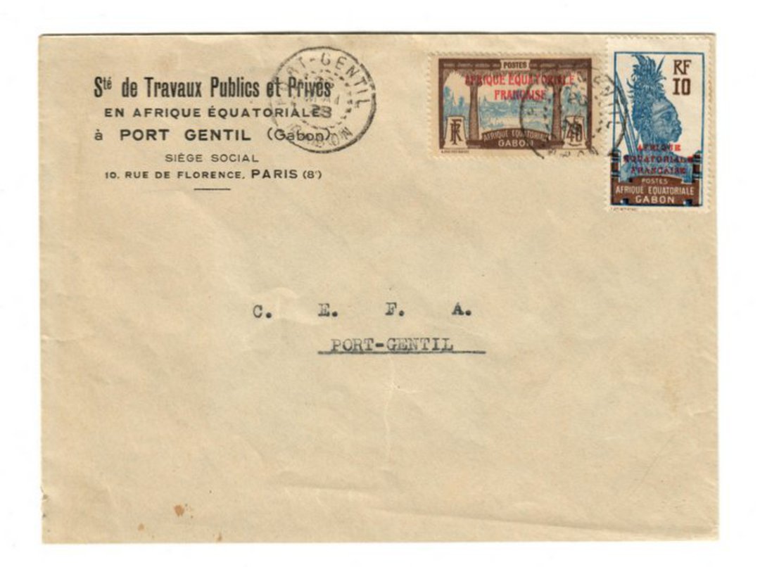 GABON 1928 Internal Letter. - 37600 - PostalHist image 0