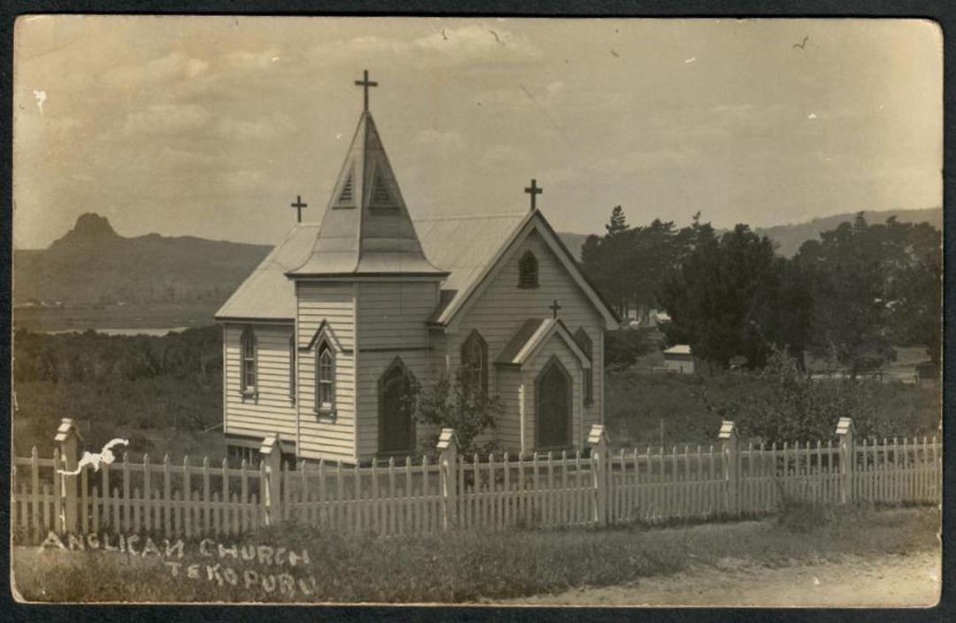 TE KOPURU Anglican Church Real Photograph - 44936 - Postcard image 0