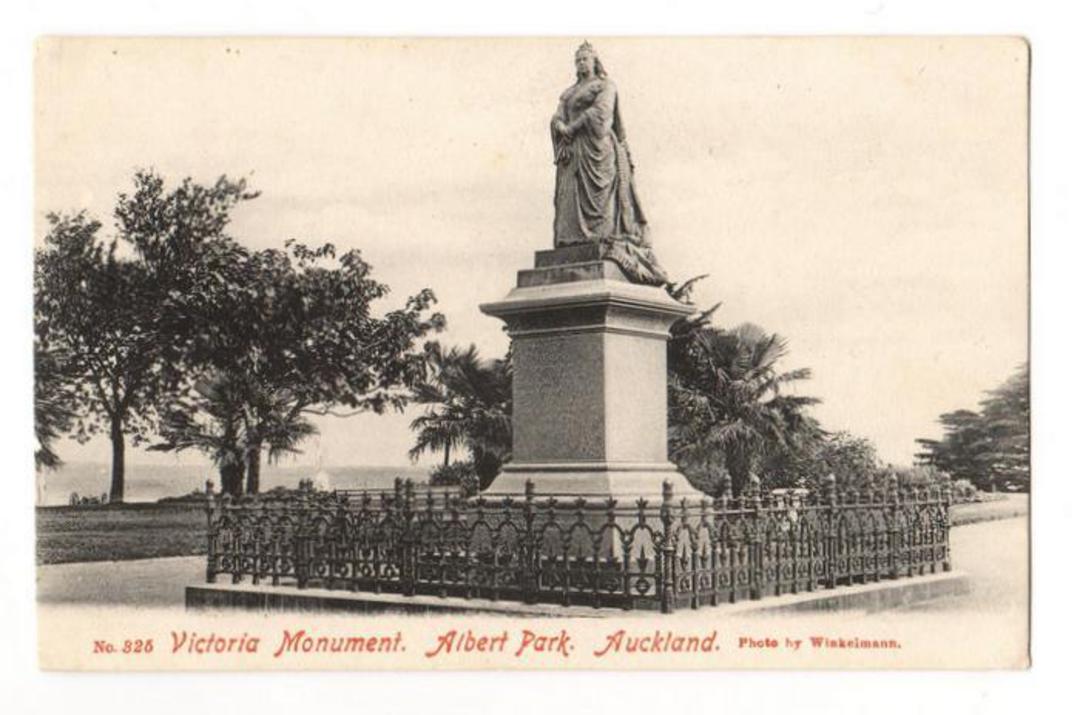 Early Undivided Postcard by Winkelmann of Victoria Monument Albert Park. - 45549 - Postcard image 0