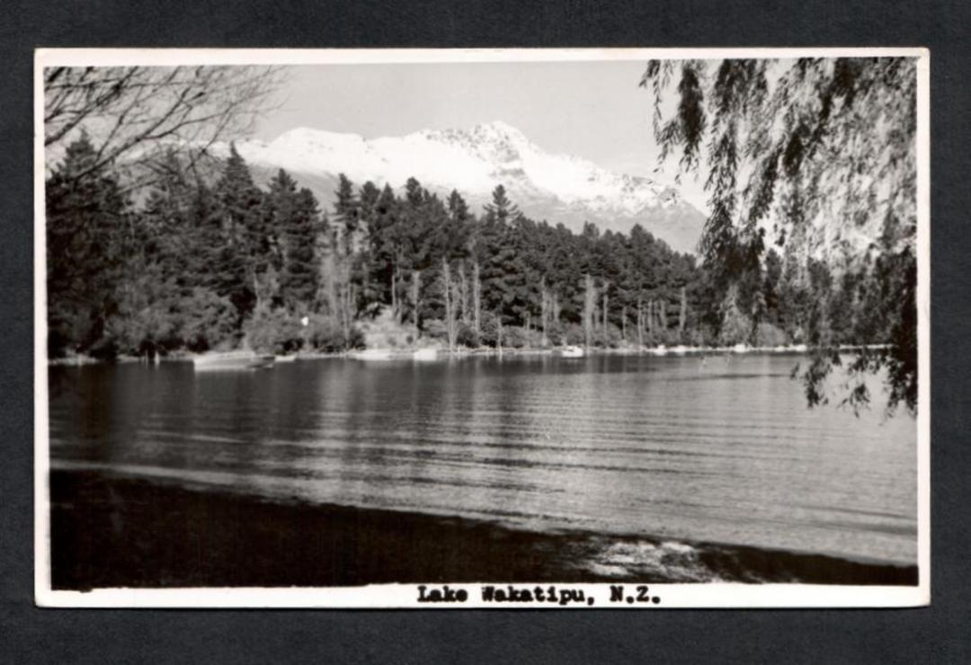 Real Photograph of Lake Wakatipu. - 49432 - Postcard image 0