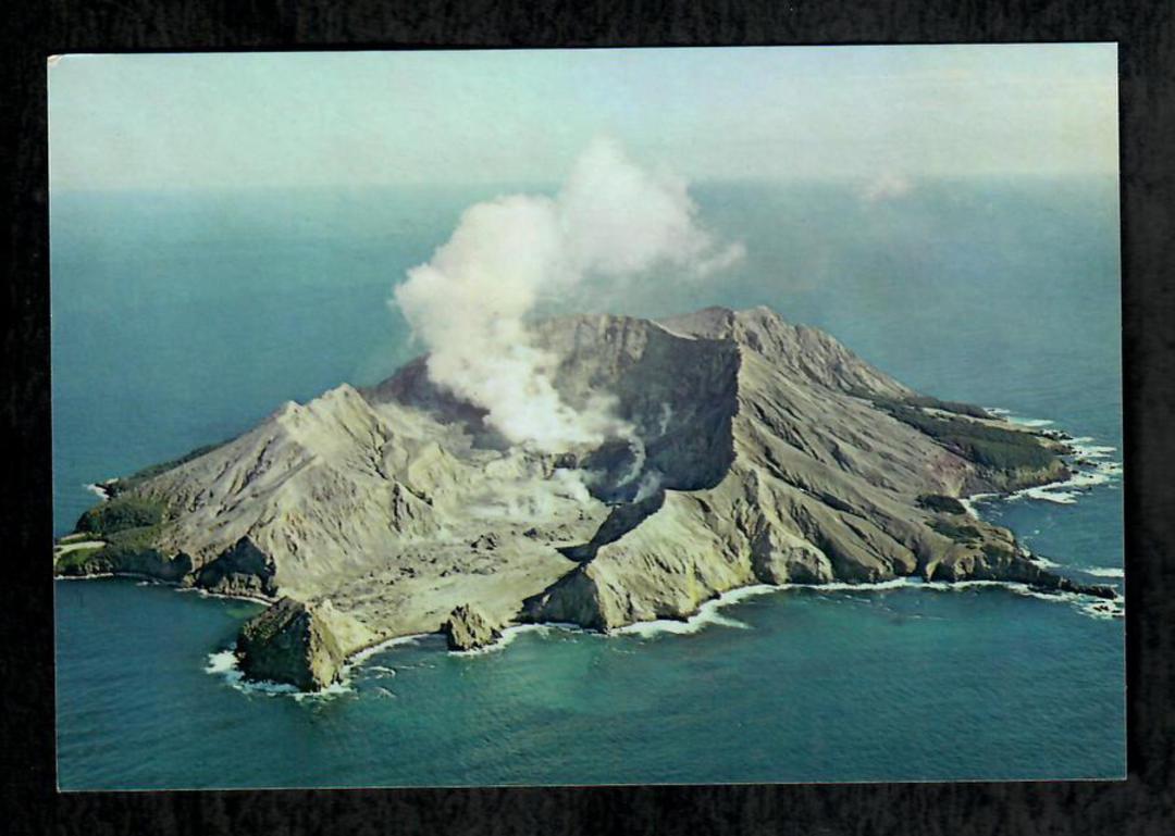 Modern Coloured Postcard by Gladys Goodall of White Island in eruption. - 444465 - Postcard image 0