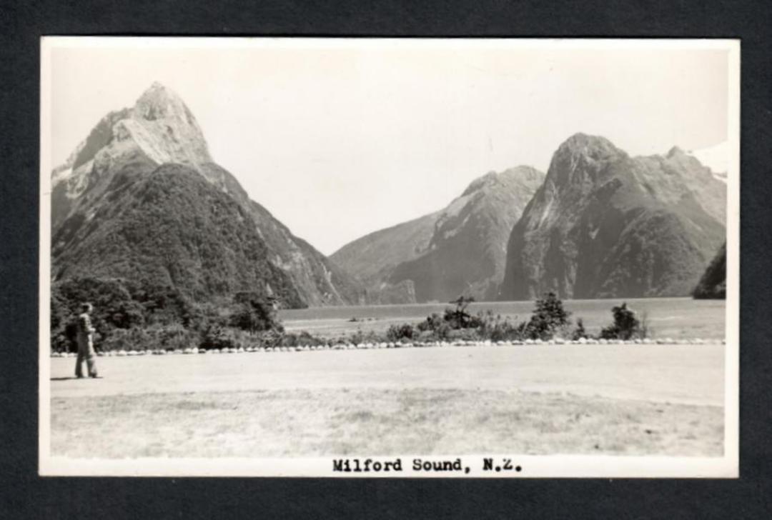 Real Photograph by N S Seaward of Milford Sound. - 49841 - Postcard image 0