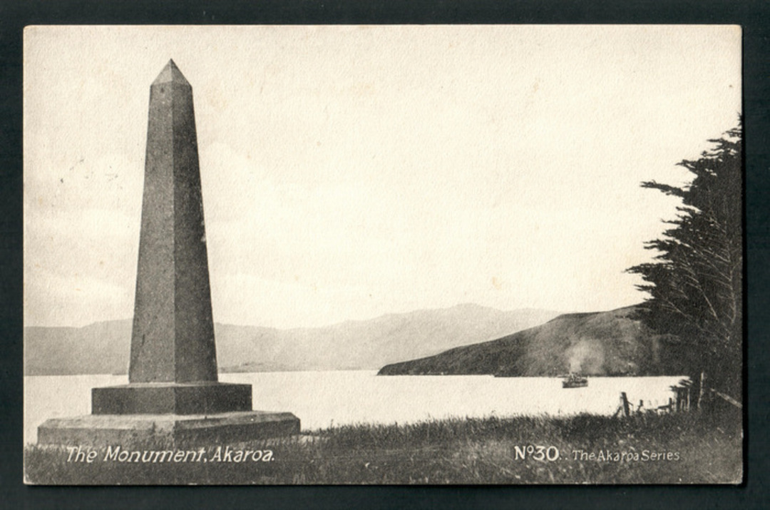 Postcard of The Monument Akaroa. - 48275 - Postcard image 0